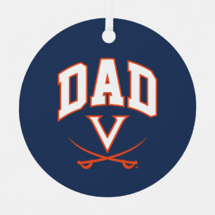 Virginia Cavaliers Dad Metal Tree Decoration