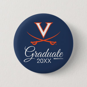 Virginia Cavaliers Graduation 6 Cm Round Badge