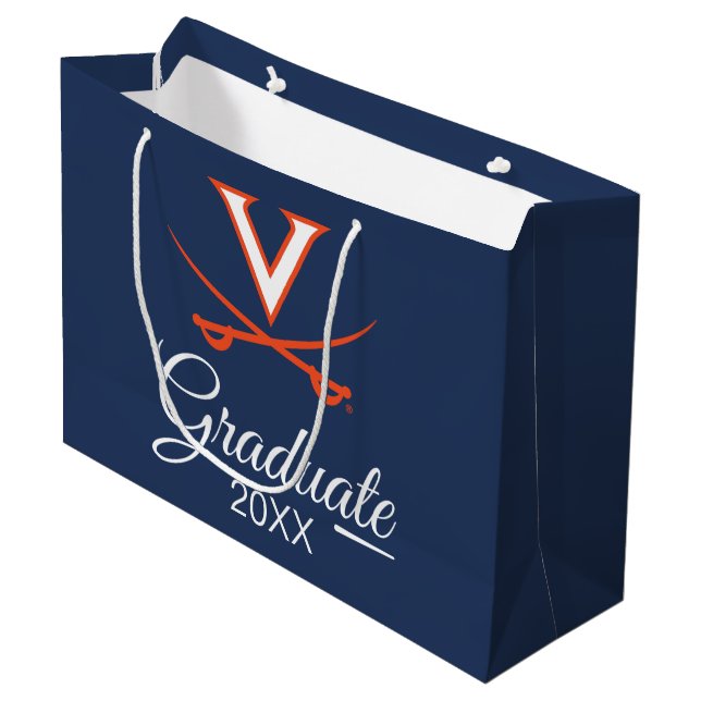 Virginia Cavaliers | Graduation Large Gift Bag (Front Angled)