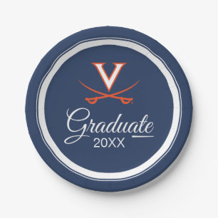 Virginia Cavaliers Graduation Paper Plate