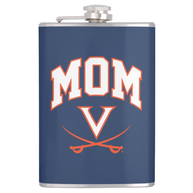 Virginia Cavaliers Mum Hip Flask (Front)