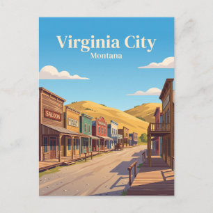Virginia City, Montana Postcard