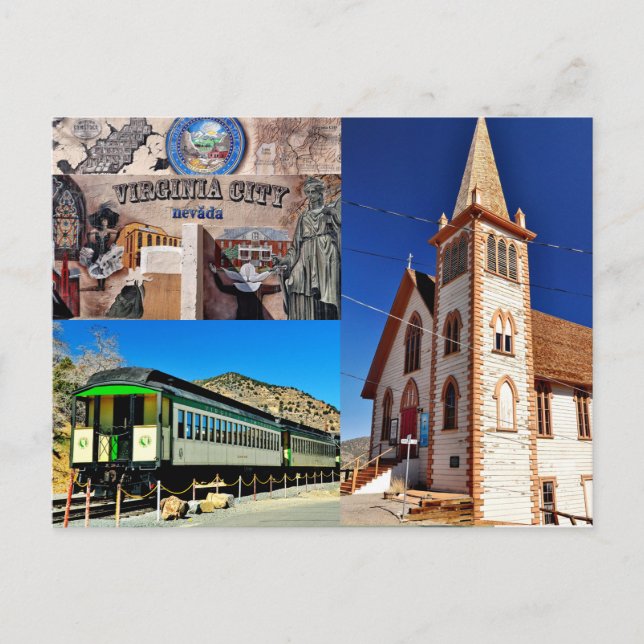 Virginia City, Nevada Postcard (Front)