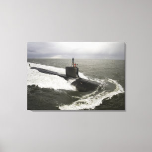 Virginia-class attack submarine canvas print