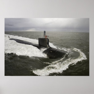 Virginia-class attack submarine poster