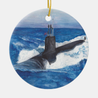 Virginia Class Warriors Submarine Ceramic Tree Decoration