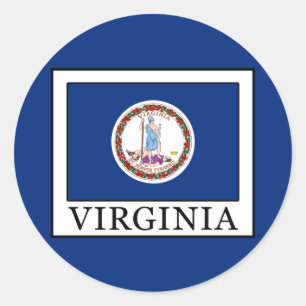 Virginia Classic Round Sticker