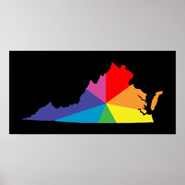virginia colour burst poster (Front)