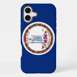 Virginia Commonwealth / State flag iPhone 16 Plus Case