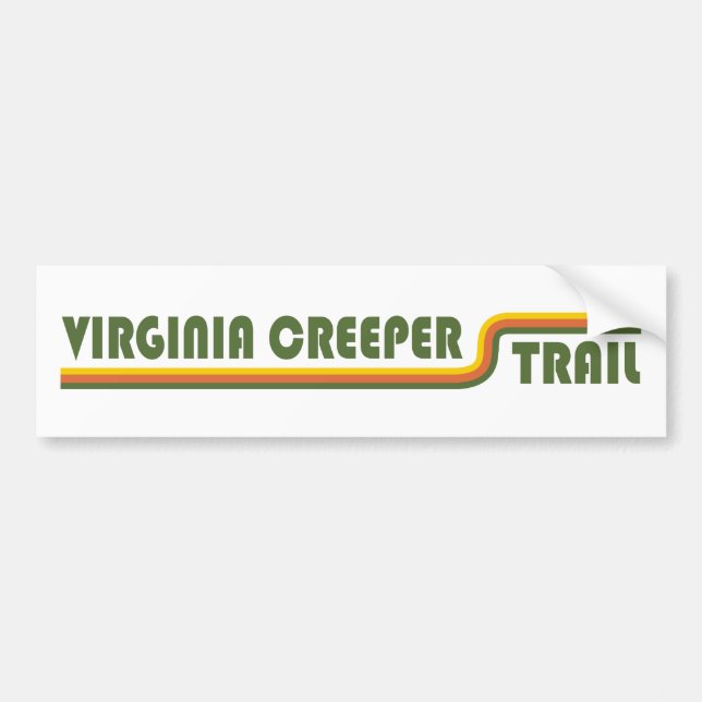 Virginia Creeper Trail Bumper Sticker (Front)