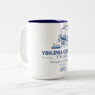 Virginia Creeper Trail (RT) Two-Tone Coffee Mug
