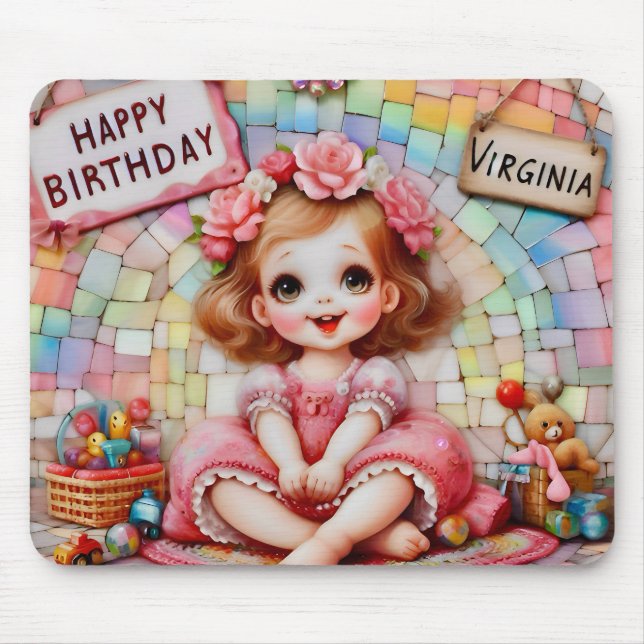 VIRGINIA ~ Cute Young Girl ~ Mousepad (Front)