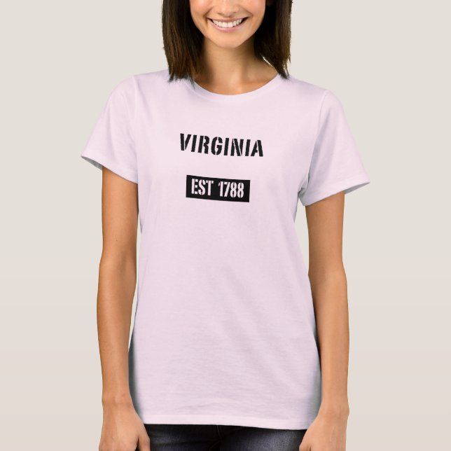 Virginia EST 1788 T-Shirt (Front)