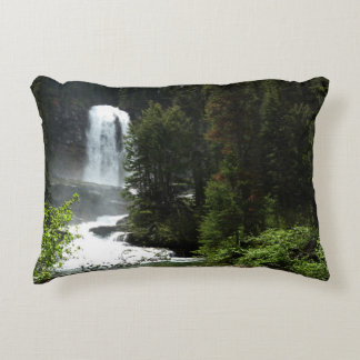 Virginia Falls at Glacier National Park Decorative Cushion