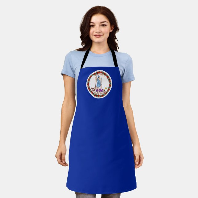 Virginia flag apron (Worn)