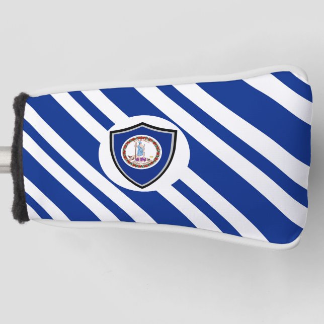 Virginia flag golf head cover (Front)
