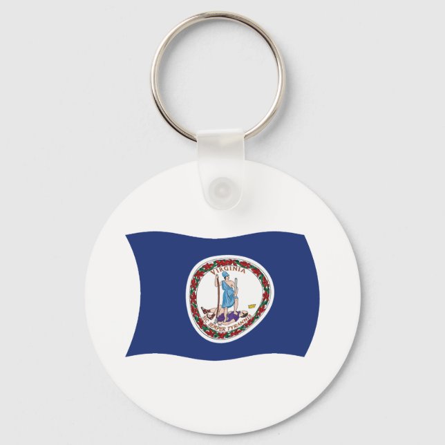Virginia Flag Keychain (Front)