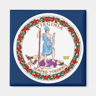 Virginia flag magnet