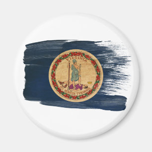 Virginia Flag Magnets