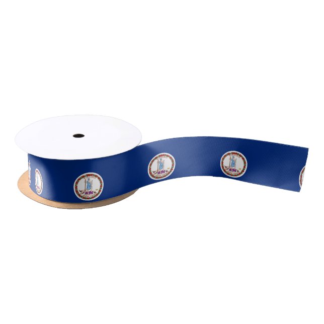Virginia Flag Satin Ribbon (Spool)