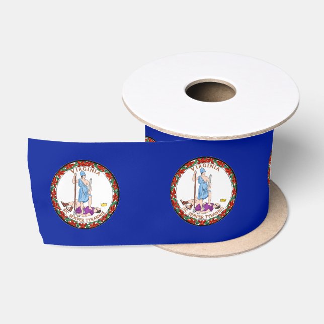Virginia flag satin ribbon (Spool)