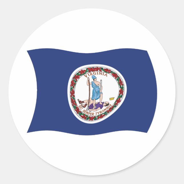 Virginia Flag Sticker (Front)