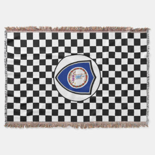 Virginia flag throw blanket