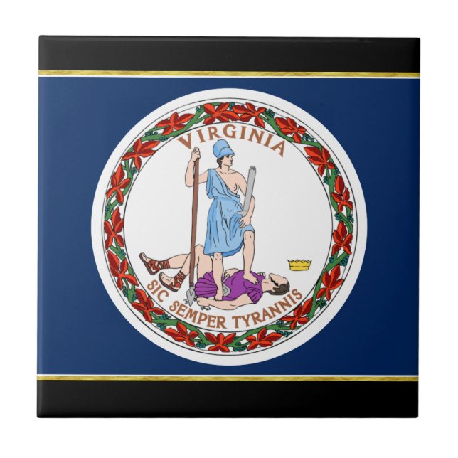Virginia flag tile (Front)
