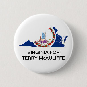 Virginia for TERRY McAULIFFE GOVERNOR Button