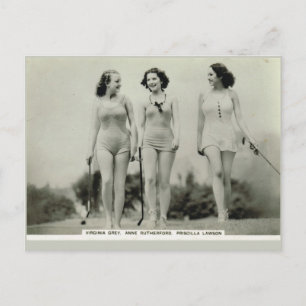 Virginia Grey,  Anne Rutherford,  Priscilla Lawson Postcard