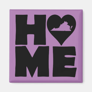 Virginia Home Heart State Fridge Magnet