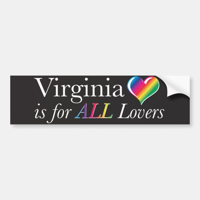 Virginia is for ALL Lovers Bumper Sticker (Front)