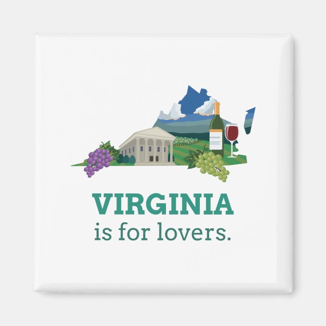 Virginia is for Lovers Magnet (Front)
