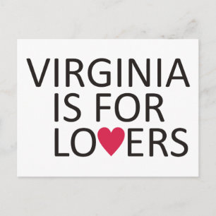 Virginia is for lovers postcard