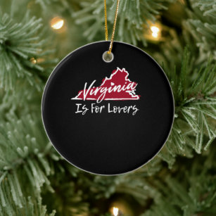 Virginia Is For The Lovers Ceramic Tree Decoration