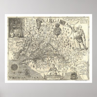 Virginia John Smith Map 1624
