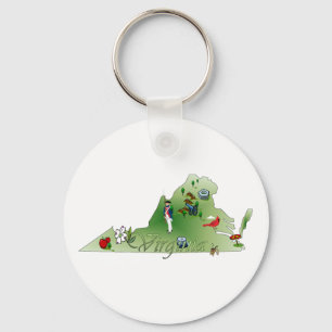 Virginia Keychain