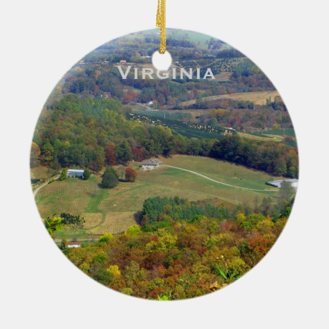 Virginia Landscape Ornament (Back)