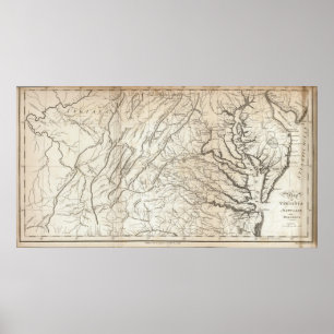 Virginia, Maryland and Delaware Poster