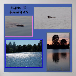 Virginia, MN Lake Poster