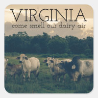 Virginia Monogram | Come Smell Our Dairy Air Quote