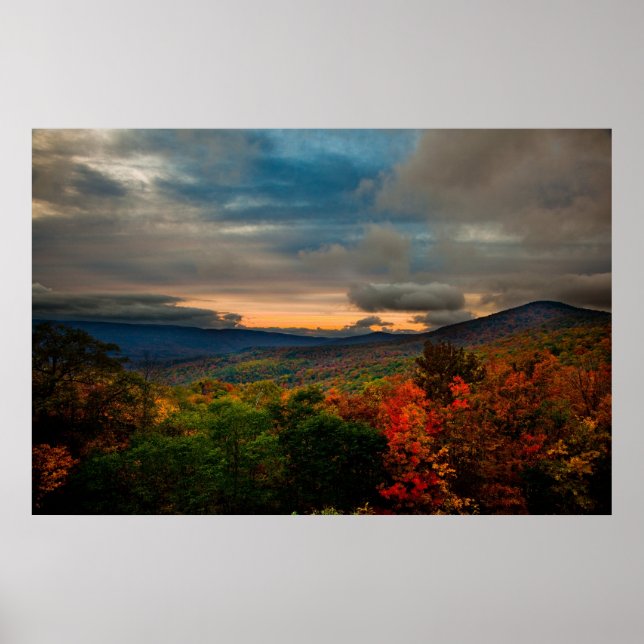 Virginia Mountain Sunset Print (Front)
