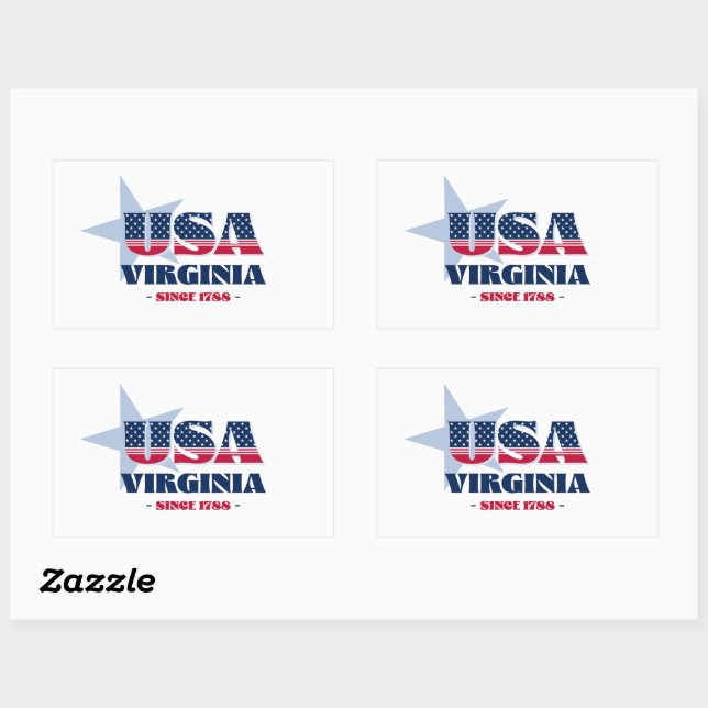 Virginia My Home State Sticker (Sheet)