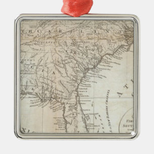 Virginia, North Carolina, South Carolina Metal Tree Decoration