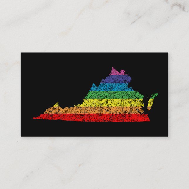virginia rainbow business card (Front)