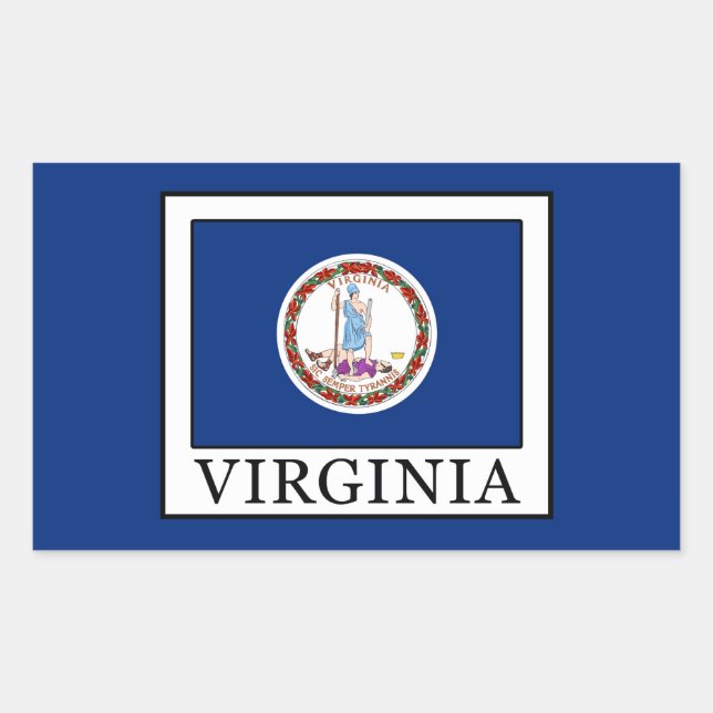 Virginia Rectangular Sticker (Front)