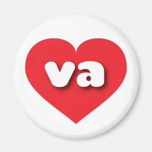 Virginia red heart - I love va Magnet