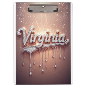🌸Virginia Rose Gold Dripping Metallic For Notes🌸 Clipboard