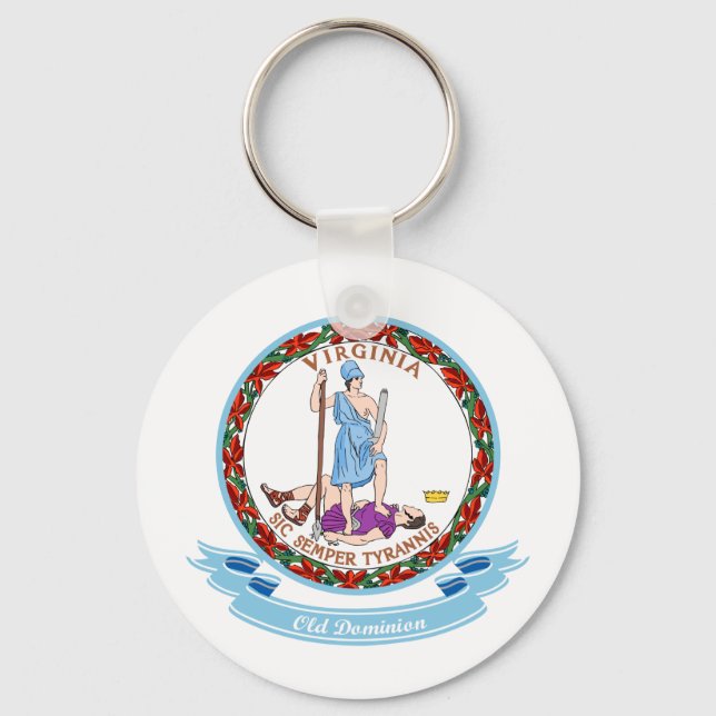 Virginia Seal Key Ring (Front)