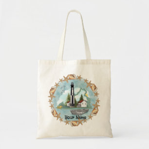 Virginia Shells Lighthouse Tote Bag